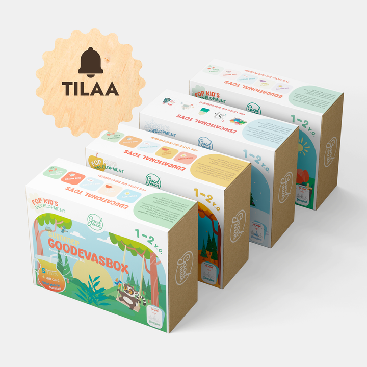 Vuosittainen leikkipakettitilaus (1–2 vuotta) — GoodevasBox