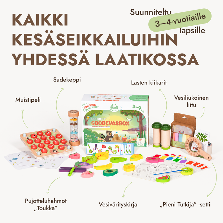 Kesä leikkisetti (3–4 vuotta) — GoodevasBox
