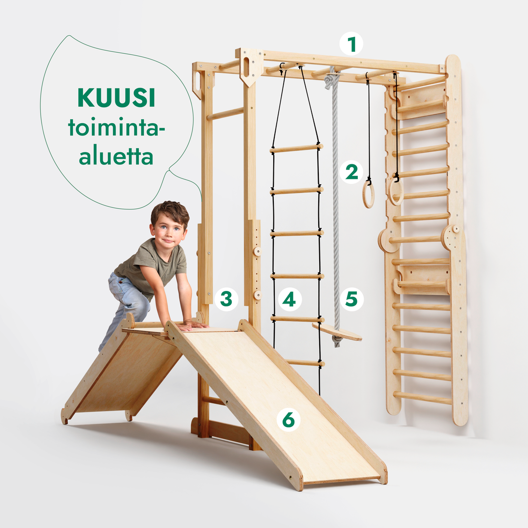 Viidakko-leikkisetti puolapuihin