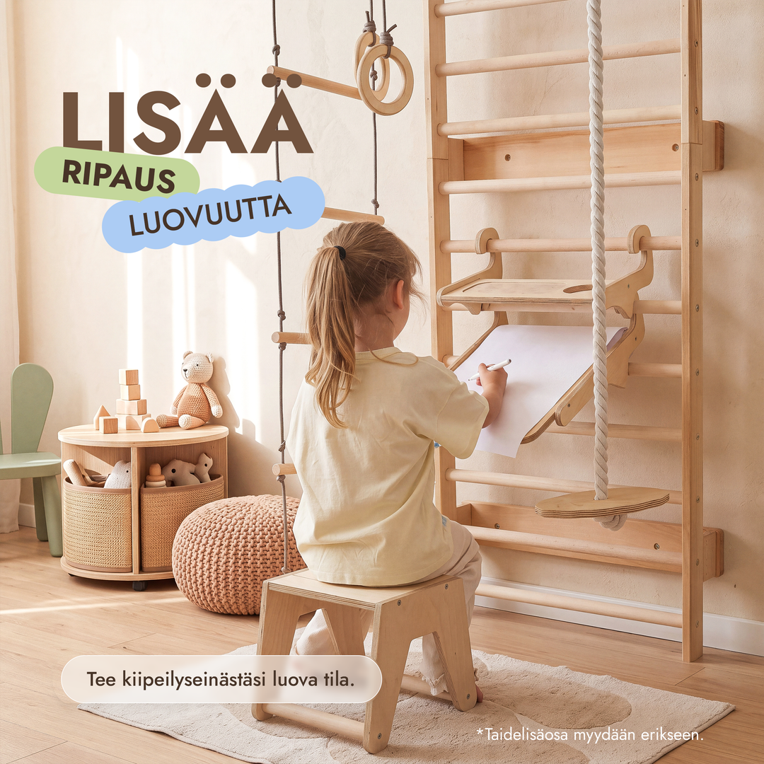 5-in-1 Puolapuut lapsille: leuanvetotanko & 3in1 keinusetti