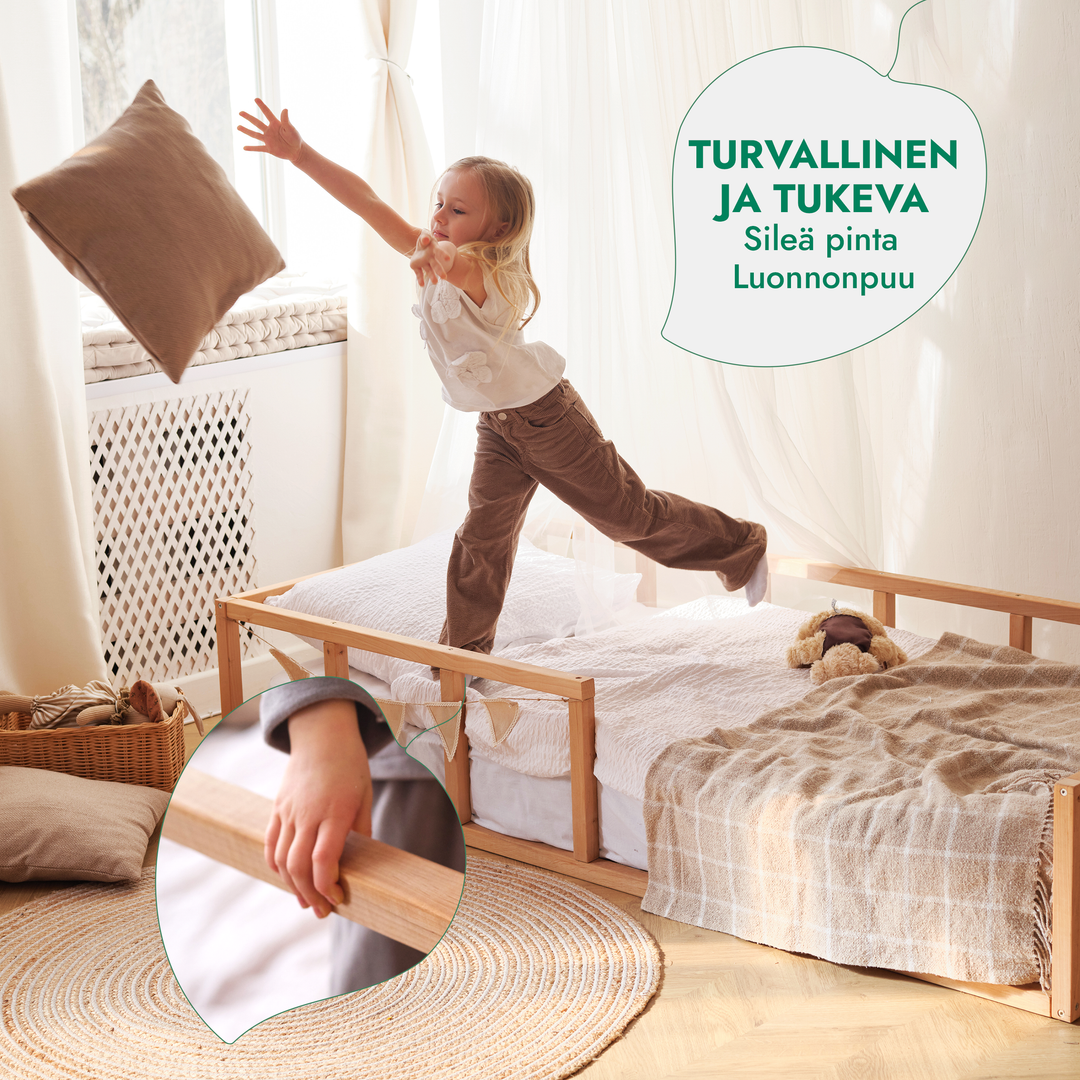 Montessori-Lattiasängyn Runko Taaperoille
