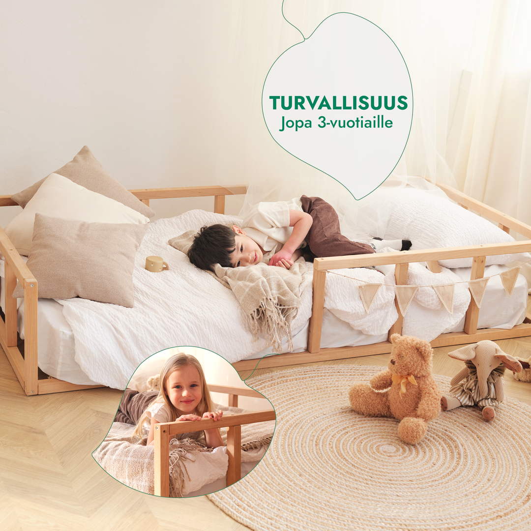 Montessori-Lattiasängyn Runko Taaperoille