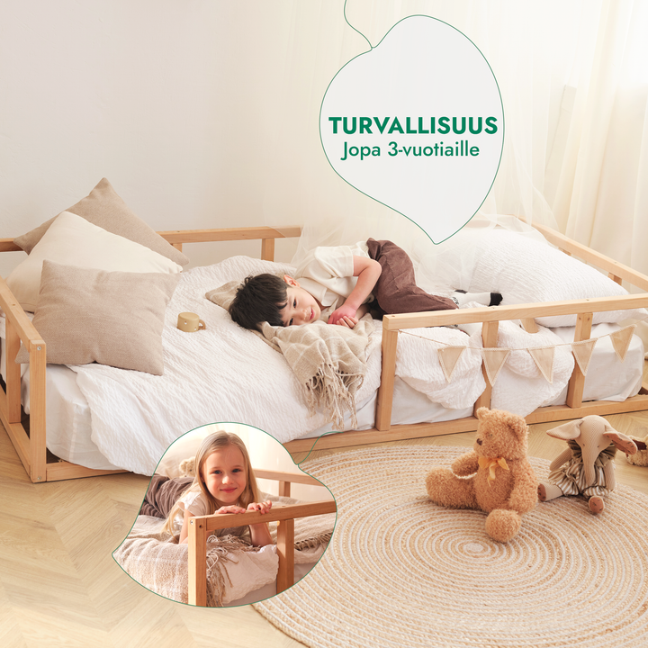 Montessori-Lattiasängyn Runko Taaperoille