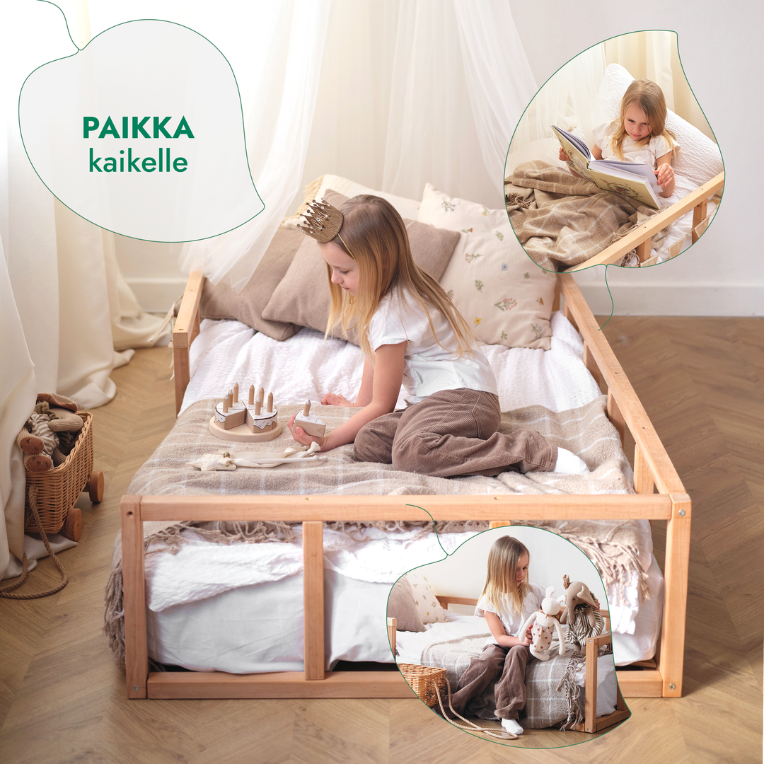 Montessori-Lattiasängyn Runko Taaperoille