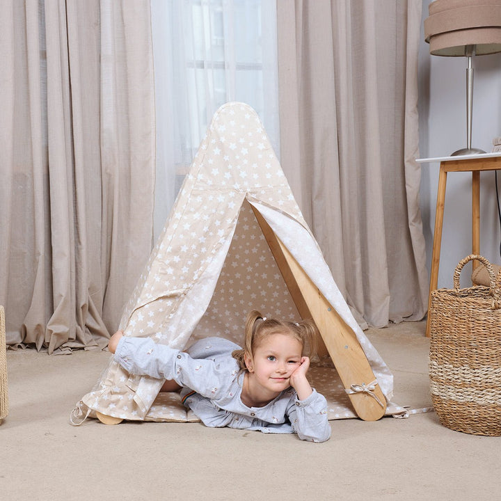 Leikkiteltan päällinen + Matto kolmiotikkaisiin