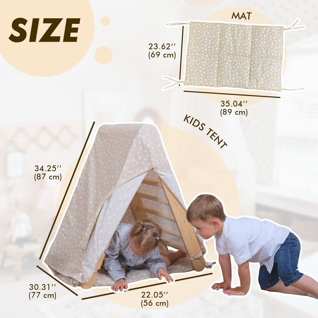 Leikkiteltan päällinen + Matto kolmiotikkaisiin