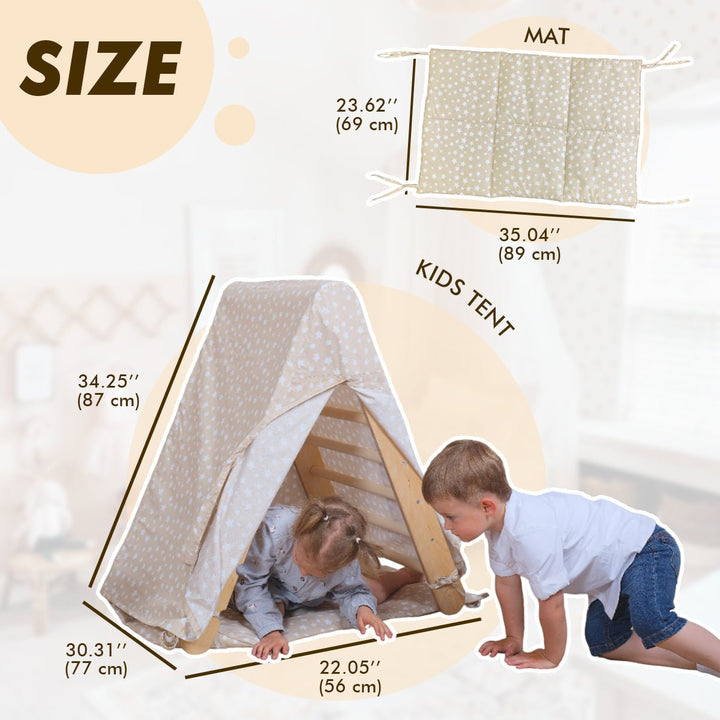 Leikkiteltan päällinen + Matto kolmiotikkaisiin